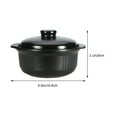 thumbnail image 2 of Youliang Ceramic Cooking Pot with Lid Stew Pot Noodle Bowl Hot Pot, 2 of 5