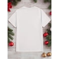 thumbnail image 2 of Camisetas a juego para San Valentín (para él y para ella): camisetas informales de algodón negro con estampado de corazones rojos, cuello redondo, lavables a máquina, ropa de verano, camisetas informa, 2 of 8