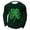 Tops-A1005Green, variant on LEKWK St Patricks Day Sweatshirt Women Elbow Shamrock Print Long Sleeve Tops Round Neck Casual Tops Irish Collar Detail Lounge Wear