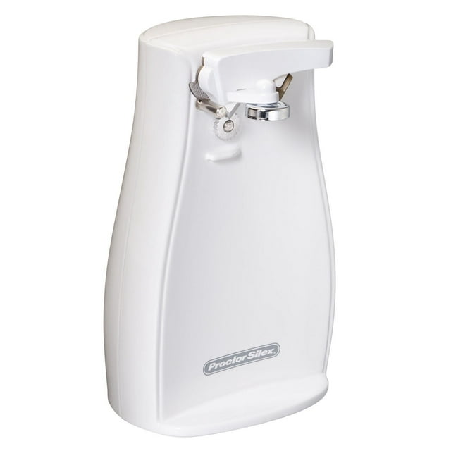 Ouvre-boîte électrique Proctor Silex Power Opener™ avec boîtier en plastique, blanc (75224F)
