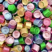 Rolo Chewy Caramel Milk Chocolate Candy, Green, Pink, Purple, Blue and Gold Foil, Bulk 2 Pounds Bag