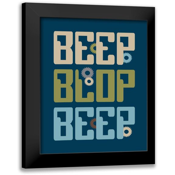 Robinson, Tamara 12x14 Black Modern Framed Museum Art Print Titled - Robot Quote