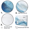 thumbnail image 3 of Designart "Liquid Art: White And Blue Glacier Charm I" Abstract Shapes Canvas Prints, 3 of 7