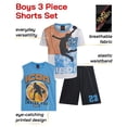 thumbnail image 2 of Quad Seven Boys Short Set - 3 Piece Athletic Shirt Boys Basketball Jersey and Gym Shorts Active Set, 2 of 7