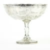 DIY Wedding Koyal Wholesale Wholelsale 8 x 6.75-Inch Antique Silver Glass Compote Bowl Pedestal Flower Bowl Centerpiece