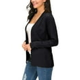 thumbnail image 4 of Hontri Women's Cardigan Women's Cardigans Lightweight with Pockets Front Open Cardigan Casual Sweaters Women's Cardigan Black S, 4 of 9