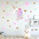 thumbnail image 4 of Pegatinas de pared de dibujos animados unicornio estrella corazón JAMW vinilo DIY, 4 of 5