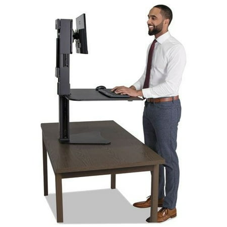 Victor - High Rise Sit-Stand Desk Converter - Black