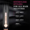 thumbnail image 5 of CNV Multi-Function Airflow Hair Styler, Titanium Straightening & Curling Iron with Cooling Vents, 5 Temperature Levels & Dual Voltage (Black & Blush Gold), 5 of 7