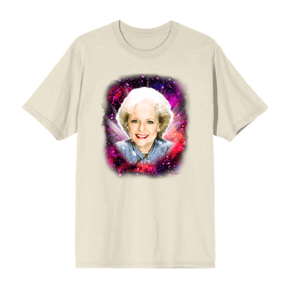 Golden Girls Rose Galaxy Headshot Men's Short Sleeve Tee-Medium