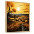 thumbnail image 2 of Designart "Countryside Golden landscape IV" Landscape & Nature Floater Framed Canvas Art Print, 2 of 7