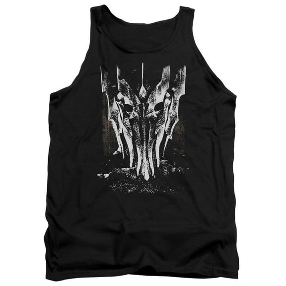 Lord of the Rings Big Sauron Head Adult Tank Top Black