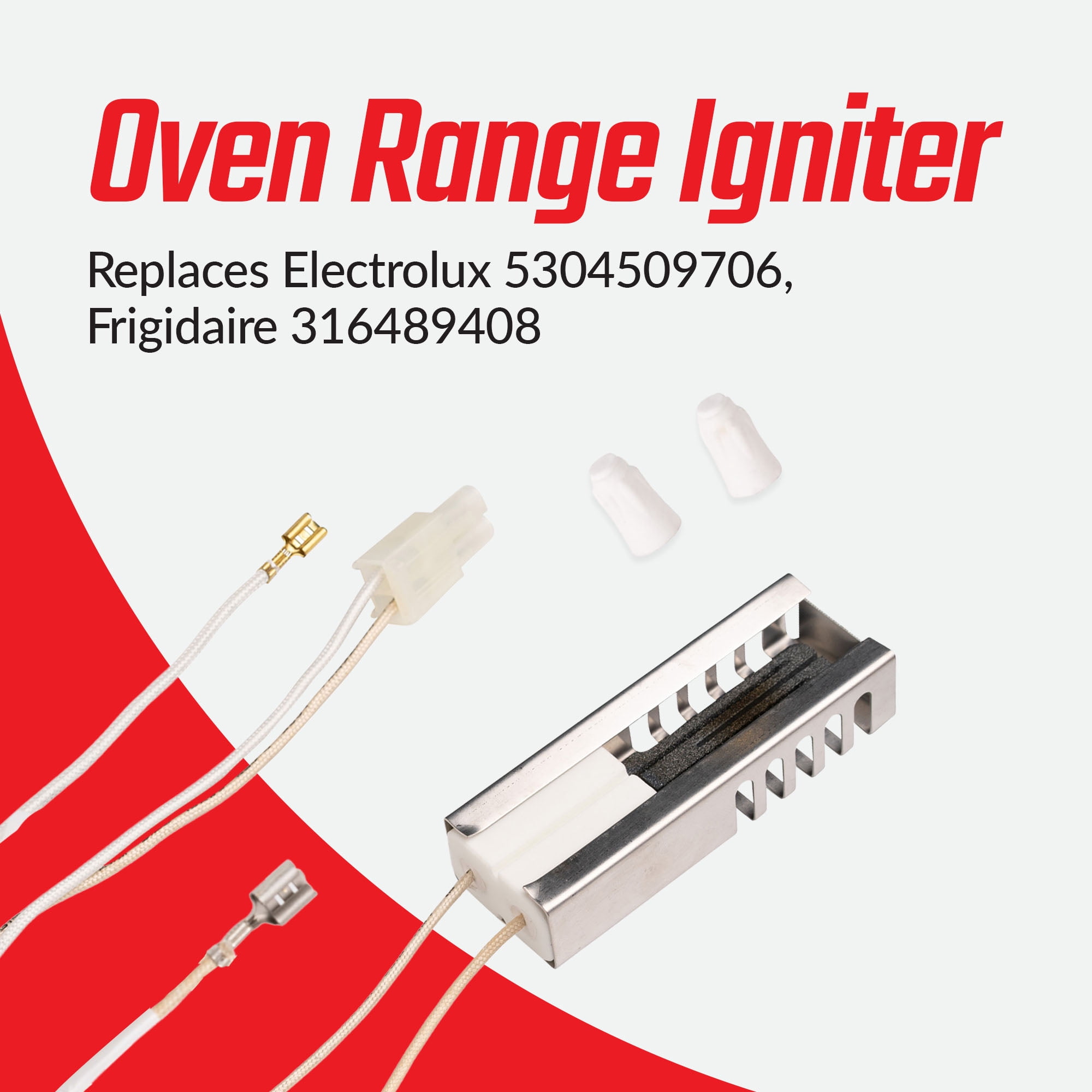 Surface Igniter DS028KX 3.2 to 3.6 Gas Range Oven Igniter Replacement for 5304509706, 316489408 and More