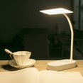 thumbnail image 1 of USB recargable 40 LED lámpara de escritorio inalámbrica, luz táctil 3 colores 5 modo regulable, función de memoria, lámpara de mesa de lectura dormitorio infantil junto a la cama sala de estar Adepaton LF-0009, 1 of 5