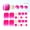 A, variant on YTTAL Pink Ombre & Gold Glitter Toe Nail Strips, Self-Adhesive Pedicure Wraps, Full Cover Toenail Stickers with Nail File, Buy 2 Get 1 Free, Buy 4 Get 2 Free, Salon-Quality Decals