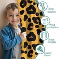 thumbnail image 3 of Blackout Kids Curtains,Yellow and Black Of Leopard Print Childrens Insulated Curtains Set Of 2,Bedroom Essentials,Toddler Room Decor 52"x84", 3 of 5