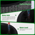 thumbnail image 4 of 14.2" Planters Set of 2 - Tall Planters with Water Level Monitors, Hidden Water Storage Tank for Self-Watering, with Easy Water and Fertilizer Inlet, Indoor & Outdoor Use，Marble Black, 4 of 8