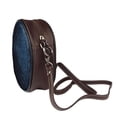 thumbnail image 3 of Lsque Blue Glitter Retro Pattern Shoulder Bag – Microfiber Leather Crossbody with Detachable Strap & Handle Ring, Waterproof & Durable, Elegant Everyday Carry, 3 of 5
