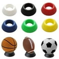 thumbnail image 2 of Ball Stand Basketball Football Soccer Rugby Plastic Display Holder Box Cases, 2 of 7