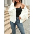 thumbnail image 3 of Liacowi Women Juniors Knit Cardigan Long Sleeve Sweater Tassel Knitwear Coat Fall Casual Outwear for Teen, 3 of 9