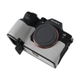 thumbnail image 4 of GadgetCom Camera Half Case Compatible with Sony Alpha 7RV A7R5 , Anti-Slip PU Leather Shell Protective Cover, 4 of 7