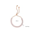thumbnail image 2 of Women Luxurious Fashion Cubic Zirconia Crystal Gorgeous Rose Gold Openable Fashion Jewelry Bracelet, 2 of 7