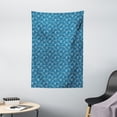 thumbnail image 1 of Glitch Tapestry, Abstract Sketchy Triangle Look Grunge Rhythmic Arrangement, Wall Hanging for Bedroom Living Room Dorm Decor, 40W X 60L Inches, Sea Blue Charcoal Grey White, by Ambesonne, 1 of 2