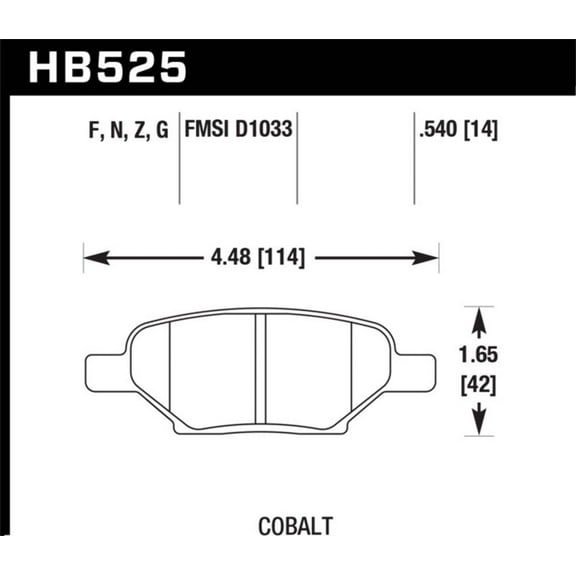 Hawk HPS Street Brake Pads Fits select: 2011-2012 CHEVROLET MALIBU, 2005-2007 PONTIAC G6