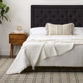 thumbnail image 6 of Rest Haven Medford Rectangle Upholstered Headboard with Diamond Tufting, Full, Black, 6 of 12