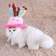 thumbnail image 2 of Disfraz de Cumpleaños para mascotas EOTVIA con Sombrero suave azul rosa Opcional, 2 of 7