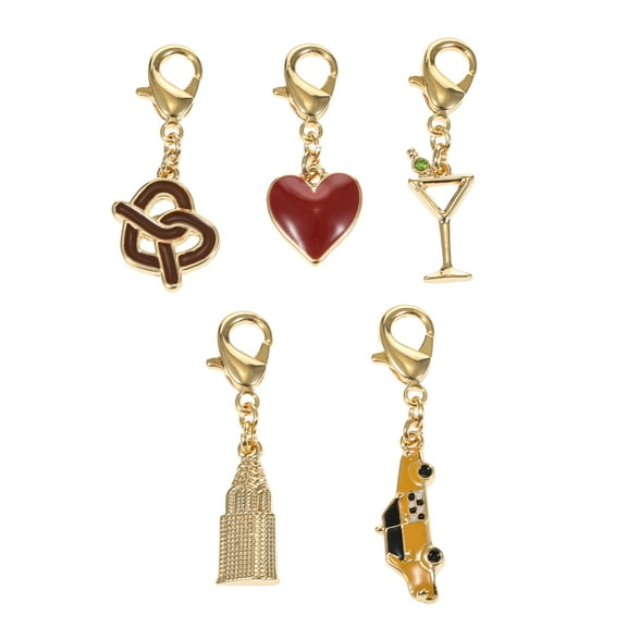 Time and Tru Goldtone Multi Charm Set, Cheers, 5 Pieces