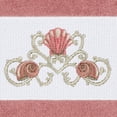 thumbnail image 3 of Authentic Hotel and Spa  Turkish Cotton Shells Embroidered Tea Rose 4-piece Hand Towel Set, 3 of 3