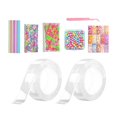 thumbnail image 4 of Cinta de doble cara de burbujas de do, cinta transparente nano Cinta de montaje de imagen sin Cinta adhesiva creativa reutilizable DIY Bola hecha a mano Estilo B perfecl Cintas de doble cara, 4 of 8