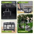 thumbnail image 6 of Behome Cat Carrier with Wheels, Foldable Puppy Travel Bag Support Up to 33 LBS, Super Ventilated Design, Ideal for Traveling/Hiking/Camping, 6 of 6