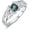 Line, variant on Natural Moss Agate Ring 925 Sterling Silver Green Moss Agate Ring Promise Ring Engagement Wedding Jewelry for Women-5