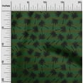 thumbnail image 2 of oneOone Cotton Silk Green Fabric Leaf With Stripes Sewing Material Print Fabric By The Yard 42 Inch Wide, 2 of 5