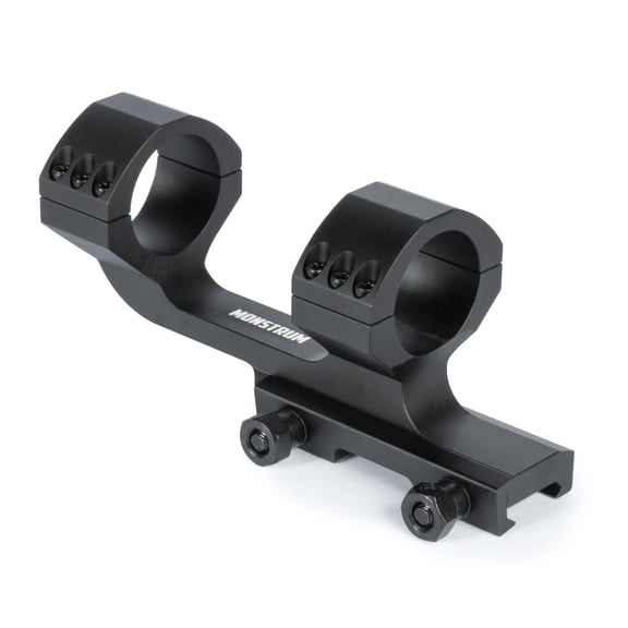 Monstrum Offset Cantilever Dual Ring Scope Mount | 30mm Diameter | Black