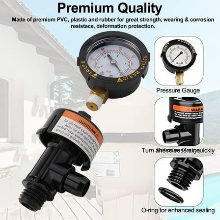 Long lasting Air Relief Valve for Pool Spa Filter with O ring and Clip