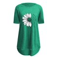 thumbnail image 4 of Womens Tops Women's Long Printed Spring/Summer Round Neck T Shirt Shirts for Women, 4 of 4