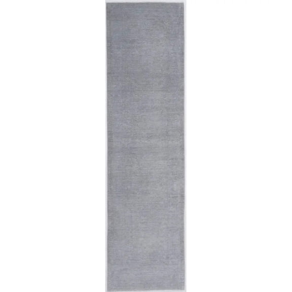 Hand Knotted Overdye Wool Rug - 2'5'' x 10'0''
