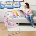 thumbnail image 5 of HAOUUCYIN Electric Baby Swing, Portable Infant Bouncer Cradle with bluetooth Music and Remote Control, Pink, 5 of 7