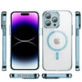 thumbnail image 2 of Dteck Trasparent Case for iPhone 11 Pro Max,Magnetic TPU Case Compatible with Mag Safe Shockproof Anti Yellowing Anti Slip Clear PC Cover for iPhone 11 Pro Max,Blue, 2 of 8
