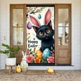 thumbnail image 3 of Bunny Design Easter Banner Colorful Eggs Happy Easter Display Floral Cross Spring Flowers Easter Party Backdrop for Easter Party Church Event Spring Celebration, 3 of 9