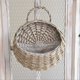 thumbnail image 3 of Wall Mounted Natural Wicker Flower Basket, Rattan Vase Basket,A, 3 of 5