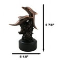 thumbnail image 2 of Nautical Dolphins Swimming By Ocean Coral Reef Tower Bronzed Resin Figurine, 2 of 9