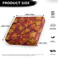 thumbnail image 4 of Renewold Maple Leaves Stretch Sofa Cushion Cover Soft Couch Seat Cushion Slipcover Autumn Fall Furniture Protector Washable Anti-Slip with Elastic Bottom, S, 4 of 5
