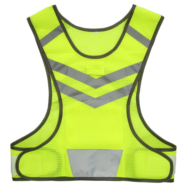 Deportes al aire libre corriendo chaleco reflectante equipo de seguridad de malla ligera ajustable Labymos Chaleco para correr