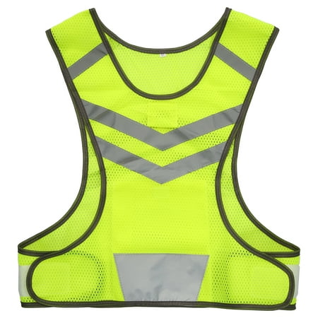 Outdoor Sports Running Reflective Vest Adjustable Lightweight Mesh Safety Gear for Women Men Jogging Cycling