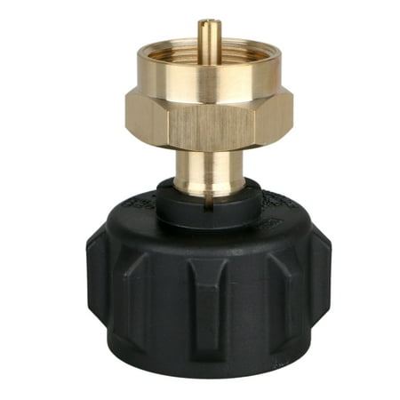 Refill Adapter LP Gas 1 lb Cylinder Tank Coupler Universal for QCC1/Type1 Propane Tank and One Pound Tank Throwaway Disposable Bottle-100% Solid Brass