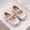 Silver, variant on Viluyesy Girls’ Spring Summer Mary Jane Shoes – Pearl-Embellished Floral Bowknot Dress Shoes for Formal, Party, and Everyday Wear Beige Size 11